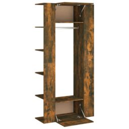 Berkfield Home Hallway Cabinets 2 pcs Smoked Oak Engineered Wood in Brown - thumbnail 6