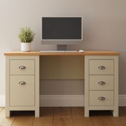 GFW Lancaster Study Desk in Cream