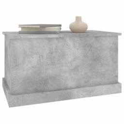 Berkfield Home Storage Box Concrete Grey 70x40x38 cm Engineered Wood - Size: 70 x 40 x 38 cm - thumbnail 4