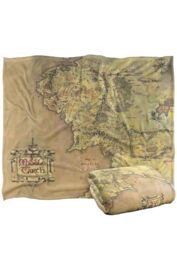 Lord of the Rings Map of Middle Earth Silky Touch Super Soft Throw Blanket 152 X 127 cm in White - thumbnail 2