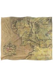Lord of the Rings Map of Middle Earth Silky Touch Super Soft Throw Blanket 152 X 127 cm in White - thumbnail 1