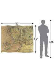 Lord of the Rings Map of Middle Earth Silky Touch Super Soft Throw Blanket 152 X 127 cm in White - thumbnail 5