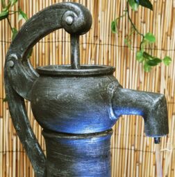 Primrose Hand Barrel Water Feature Bowl Fountain 3 Tier Cascade Garden 92cm in Brown - thumbnail 4