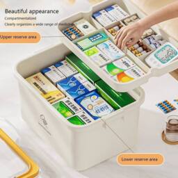 SPETLEK Medicine Storage Box yellow & white - Size: Large - thumbnail 4
