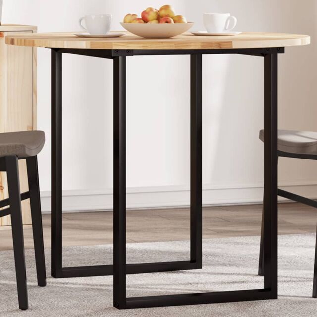 Berkfield Home Table Top Round √ò90x2 cm Solid Wood Acacia in Brown - Size: 90x2 cm - image 1