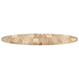Berkfield Home Table Top Round √ò90x2 cm Solid Wood Acacia in Brown - Size: 90x2 cm - thumbnail 6