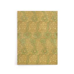 "Artery8 Kennet Floral Pattern Orange Green Canvas Wall Art Print Morris - Size: W18"" x H24""" - thumbnail 1