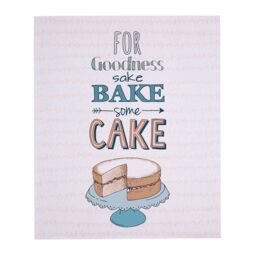 Orsina Bake Some Cake Wall Plaque, Playful Pastel Design With Bold Baking-Inspired Typography, Adds Whimsy And in White - thumbnail 1