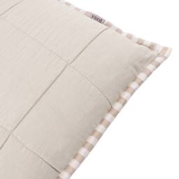Yard Hebden Striped 100% Cotton Cushion in Natural - Size: 55 cm x 55 cm - thumbnail 6