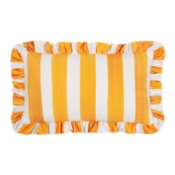 Wylder Nature Marais Fritillaries Printed Chenille Cushion in Yellow - Size: 30 cm x 50 cm - thumbnail 3