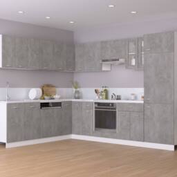 Berkfield Home Hanging Cabinets 2 pcs Concrete Grey 50x31x60 cm Engineered Wood - Size: 50 x 31 x 60 cm - thumbnail 3