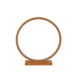 Lighting Collection Bamboo Led Light Table Lamp in Natural - thumbnail 3