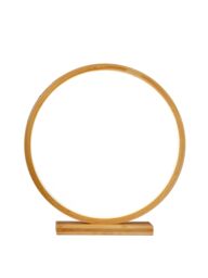 Lighting Collection Bamboo Led Light Table Lamp in Natural - thumbnail 1