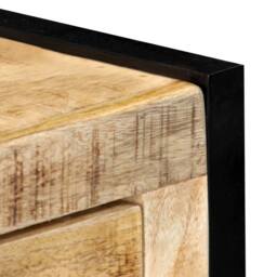 Berkfield Home Sideboard 120x35x76 cm Solid Mango Wood in Brown - Size: 120 x 35 x 76 cm - thumbnail 5