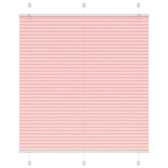 Berkfield Home Pleated Blind Pink 115x100 cm Fabric Width 114.4 cm Polyester - image 1