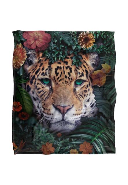 Reinders Tiger Silky Touch Super Soft Throw Blanket 152 X 127 cm in White - image 1
