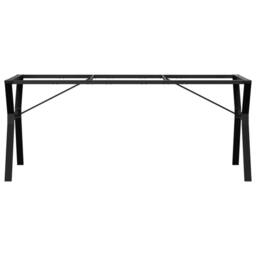 Berkfield Home Durable Dining Table Legs Y-Frame 180x80x73 cm Cast Iron in Black - Size: 180 x 80 x 73 cm - thumbnail 4