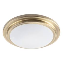 Happy Homewares Modern Chic Flush LED Bathroom Ceiling Light Fitting in Metallic Gold - thumbnail 5