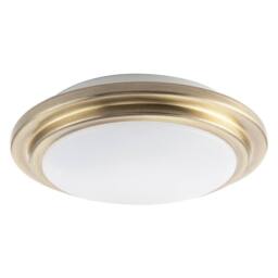 Happy Homewares Modern Chic Flush LED Bathroom Ceiling Light Fitting in Metallic Gold