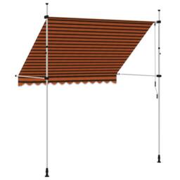 Berkfield Home Manual Retractable Awning 250 cm Orange & Brown - thumbnail 5