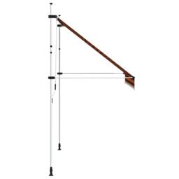 Berkfield Home Manual Retractable Awning 250 cm Orange & Brown - thumbnail 4