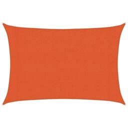 Berkfield Home Sunshade Sail 160 g/m¬≤ Rectangular Orange 3x4.5 m HDPE - thumbnail 2