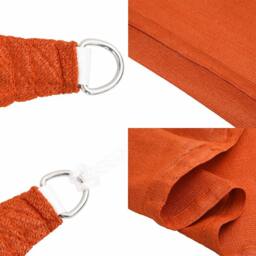 Berkfield Home Sunshade Sail 160 g/m¬≤ Rectangular Orange 3x4.5 m HDPE - thumbnail 7