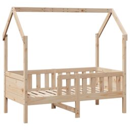 Berkfield Home Kids' House Bed Frame without Mattress 80x160 cm Pine in Brown - thumbnail 3
