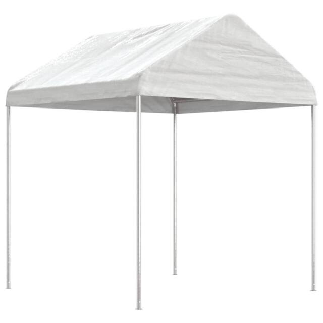Berkfield Home Gazebo with Roof White 6.69x2.28x2.69 m Polyethylene - image 1