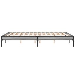 Berkfield Home Bed Frame without Mattress Grey Sonoma 150x200 cm King Size - thumbnail 5