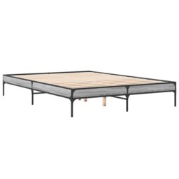 Berkfield Home Bed Frame without Mattress Grey Sonoma 150x200 cm King Size - thumbnail 6