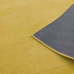 The Rug Shop UK Handmade Luxurious Modern Plain Wool Easy To Clean Area Rug in Yellow - Size: 200 cm x 290 cm - thumbnail 5