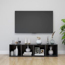 Berkfield Home TV Cabinets 4 pcs Grey 37x35x37 cm Engineered Wood - Size: 37 x 35 x 37 cm - thumbnail 1