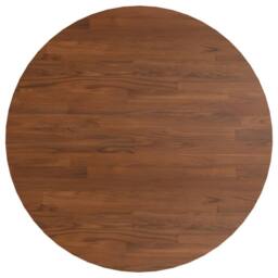 Berkfield Home Round Table Top Dark Brown Ã˜80x1.5 cm Treated Solid Wood Oak - Size: 80x1.5 cm - thumbnail 3