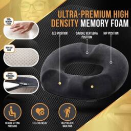 SPETLEK Donut Cushion in Black - thumbnail 3