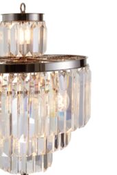Orsina Kensington Townhouse 10 Bulbs Floor Lamp in Silver - thumbnail 3