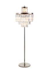 Orsina Kensington Townhouse 10 Bulbs Floor Lamp in Silver - thumbnail 1