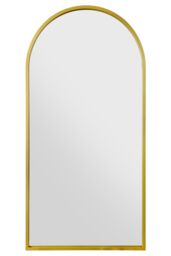 "MirrorOutlet Gold Metal Framed Arched Garden Wall Mirror 63"" X 31"" (160CM X 80CM) - Size: 1 Pack" - thumbnail 3
