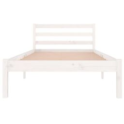Berkfield Home Day Bed Solid Wood Pine 90x200 cm White - thumbnail 4