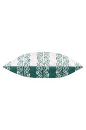 Paoletti Kalindi Stripe Water & UV Resistant Reversible Outdoor Cushion in Teal - Size: 55 cm x 55 cm - thumbnail 3