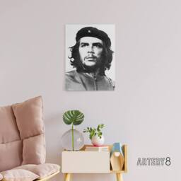 "Artery8 Korda Portrait Revolutionary Che Guevara Canvas Wall Art Print in Grey - Size: W18"" x H24""" - thumbnail 3