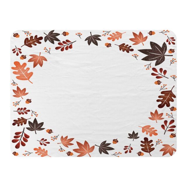 Benjamin Tate Design Decorative Autumn Blanket in Natural - Size: 120 cm x 150 cm - image 1