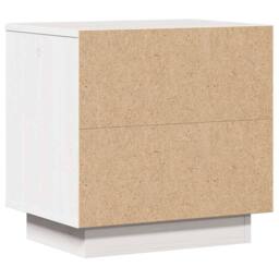 Berkfield Home Elegant Bedside Cabinet White 40x30x40 cm Solid Wood Pine - Size: 40 x 30 x 40 cm - thumbnail 7