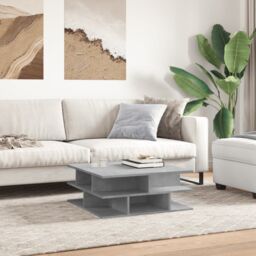 Berkfield Home Coffee Table Concrete Grey 70x70x29 cm Engineered Wood - Size: 70 x 70 x 29 cm - thumbnail 3