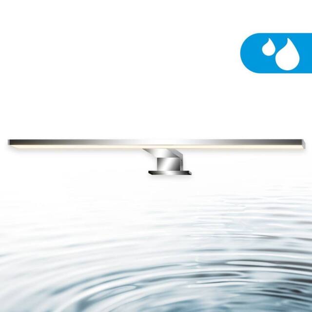 BRILONER Chrome Bathroom LED Mirror Light 10W 1000lm IP44 500mm in Metallic Silver - image 1