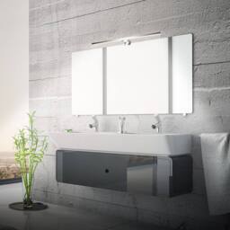 BRILONER Chrome Bathroom LED Mirror Light 10W 1000lm IP44 500mm in Metallic Silver - thumbnail 7
