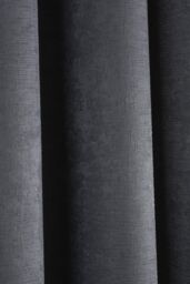 Fusion 'Strata' Triple-Woven Dimout Eyelet Curtains in Charcoal - Size: 117 cm width x 229 cm drop - thumbnail 4