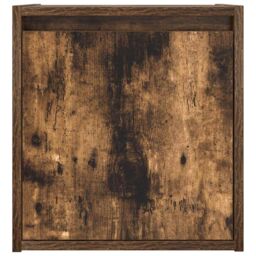 Berkfield Home Wall-Mounted Bedside Cabinets 2 pcs Smoked Oak 38x34x40 cm in Brown - Size: 38 x 34 x 40 cm - thumbnail 7