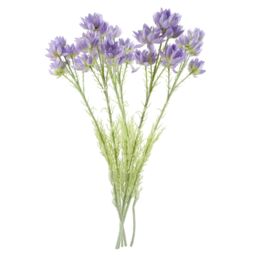 Leaf Pack of 6 x 60cm Purple Starflower Stem - 30 Flowers - Size: 6 x 60 cm - thumbnail 2