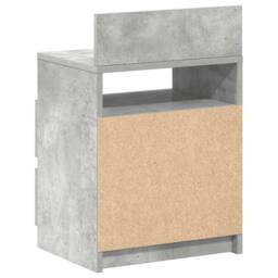 Berkfield Home Durable Bedside Cabinets 2 pcs with 2 Drawers Concrete Grey 40x33 - thumbnail 8